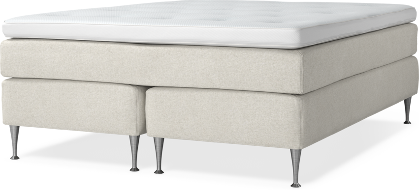 Delux Sense - Kontinentalsäng, dubbelsäng med bäddmadrass - Beige