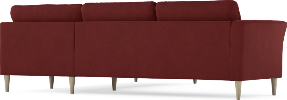 Bridge - Hörnsoffa, 2+2-sits - Röd