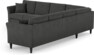 Eden - Hörnsoffa 3+3 - Svart