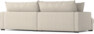 Rossi - 2-sits soffa med schäslong XL höger - Beige