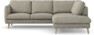 Madison - 2-sits soffa med divan höger - Vit