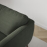 Madison Lux - 2-sits soffa med schäslong vänster - Grön