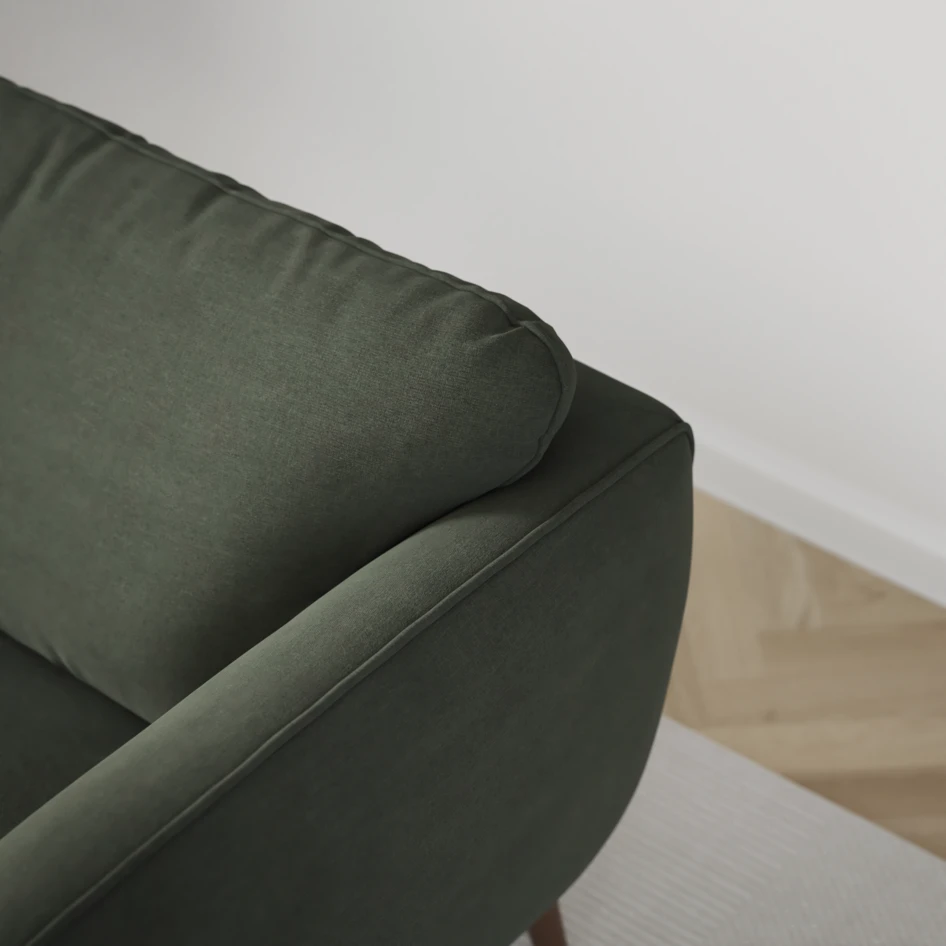 Madison - 2-sits soffa med divan vänster och schäslong höger - Grön