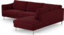 Madison Lux - 3-sits soffa med divan höger - Röd