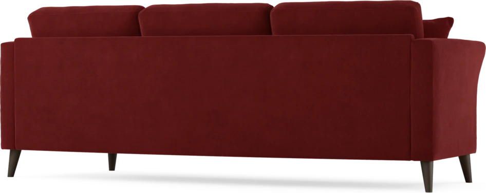 Eden - 3-sits soffa svängd - Röd
