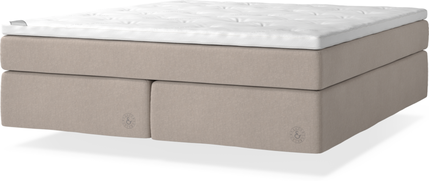 Cape Farewell Comfort - Kontinentalsäng, dubbelsäng med svävande utseende - Beige