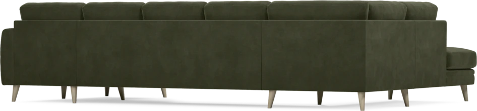 Eden - 3-sits soffa med divan vänster och schäslong höger - Grön