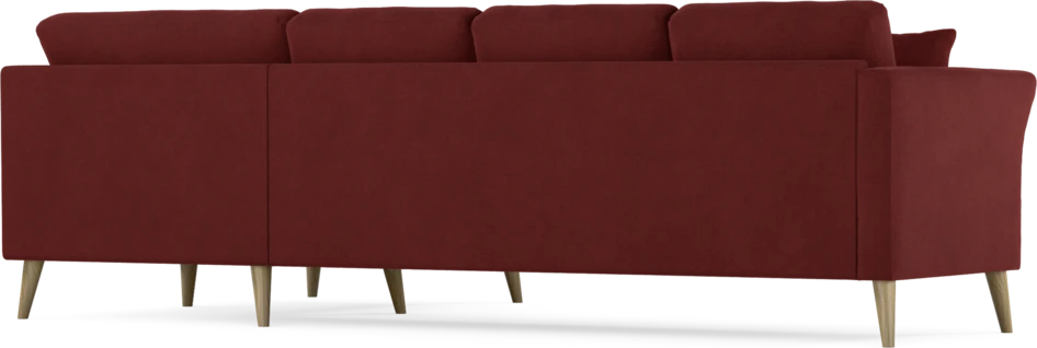Eden - Hörnsoffa, 3+1-sits - Röd