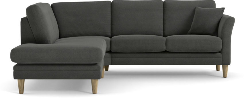 Eden - 2-sits soffa med divan - Grå