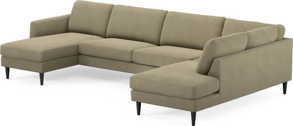 Bridge - 3-sits soffa med schäslong vänster och divan höger - Beige