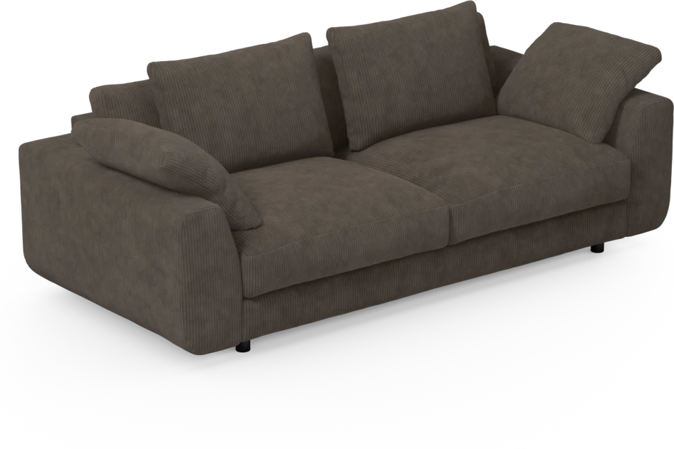 Amie - 3-sits soffa - Brun