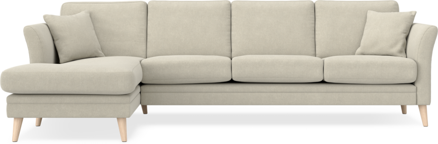 Eden - 3-sits soffa med schäslong - Beige