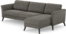 Bridge - 3-sits soffa med schäslong höger - Grå