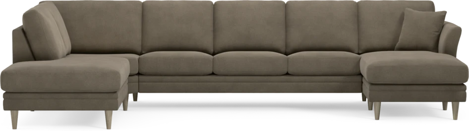 Eden - 3-sits soffa med divan vänster och schäslong höger - Beige