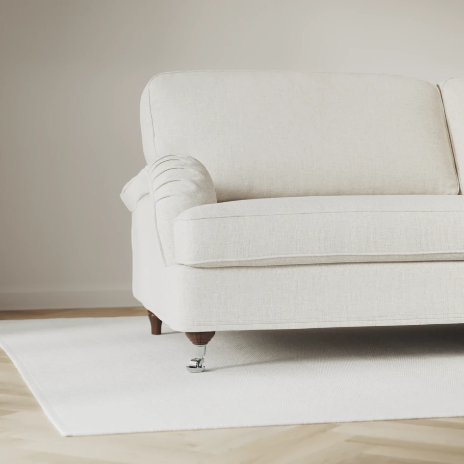 Oxford - Hörnsoffa 2,5+2,5-sits - Vit