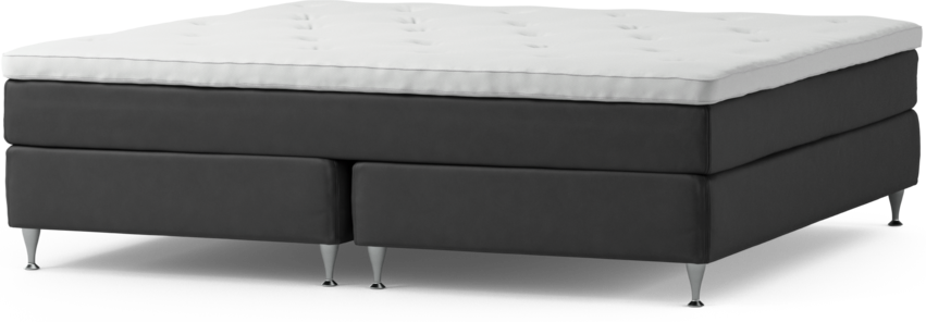 Delux Sense - Kontinentalsäng, dubbelsäng med bäddmadrass och sängben