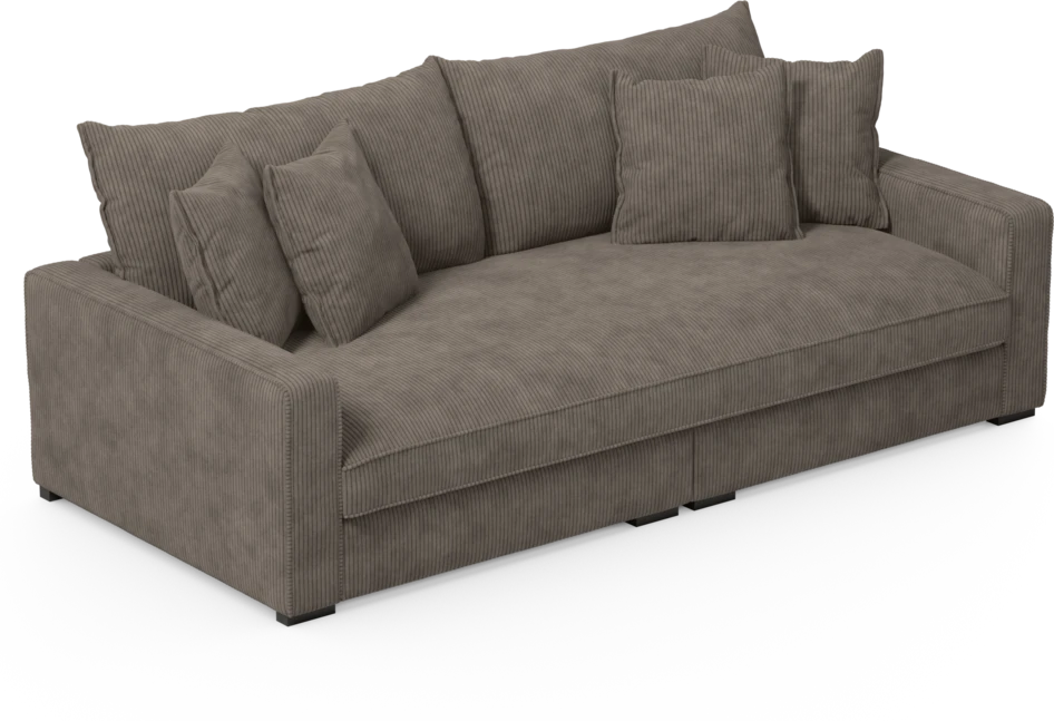 Rossi - 3-sits soffa, hel dyna - Brun