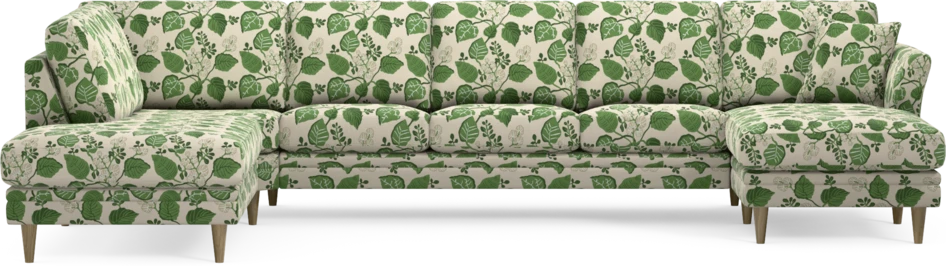 Eden - 3-sits soffa med divan vänster och schäslong höger - Flerfärgad