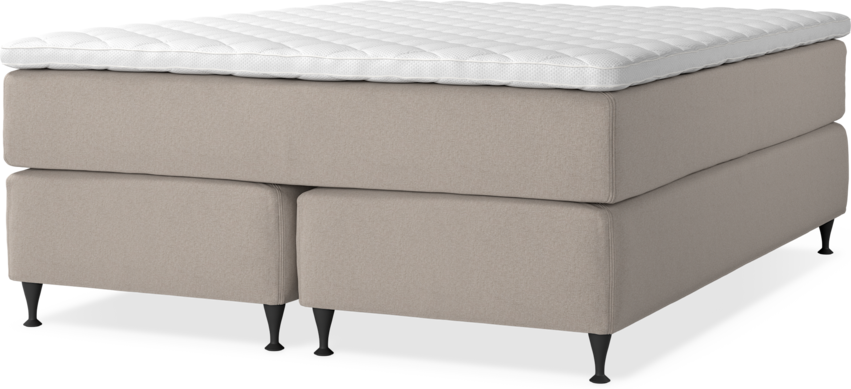 Delux Exclusive - Kontinentalsäng, dubbelsäng med bäddmadrass - Beige