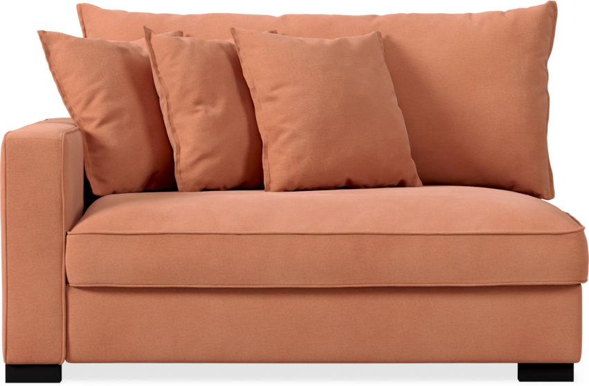 Rossi - 2-sits med armstöd vänster - Orange