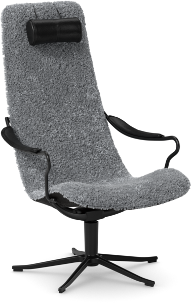 Moore - Fåtölj hög rygg - Grå