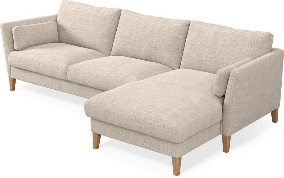 Winston - 3-sits soffa med schäslong, vändbar - Beige