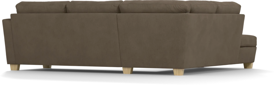 Friday - 2,5-sits soffa med divan vänster - Brun