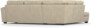 Friday - 2,5-sits soffa med divan vänster - Beige