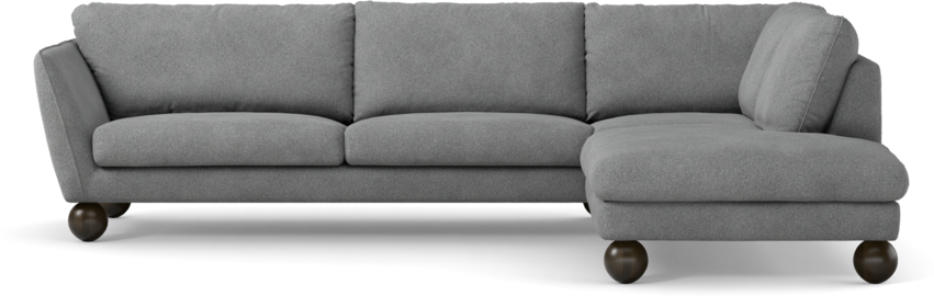 Madison Lux - 3-sits soffa med divan höger - Vit