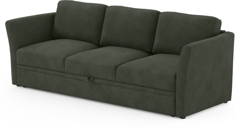 Öland - Bäddsoffa 3-sits, längsbäddad - Grön