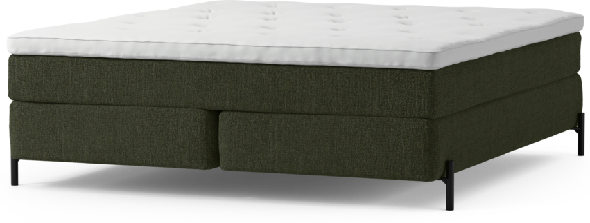 Delux Sense - Kontinentalsäng, dubbelsäng med bäddmadrass och sängben