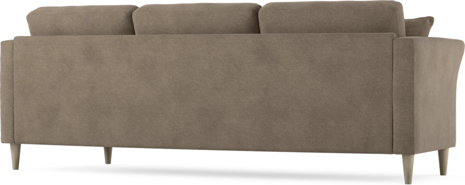 Eden - 3-sits soffa svängd - Brun