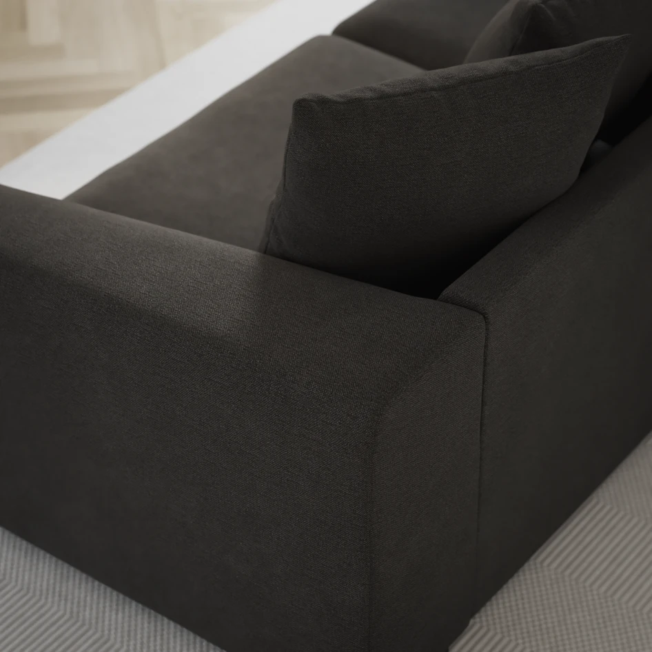 Town - 3-sits soffa - Brun