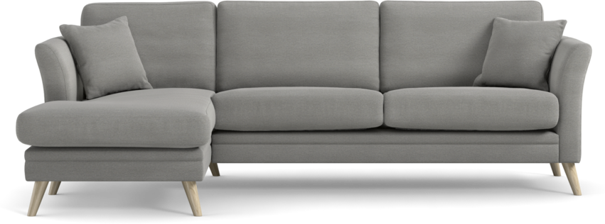 Eden - 2,5-sits soffa med schäslong - Grå
