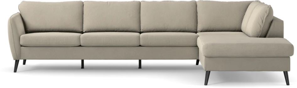 County - 3-sits soffa med divan höger - Grå