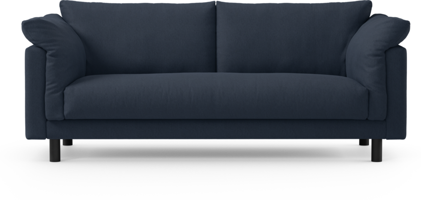 Cherrie - 2,5-sits soffa, hel dyna, fast klädsel - Blå