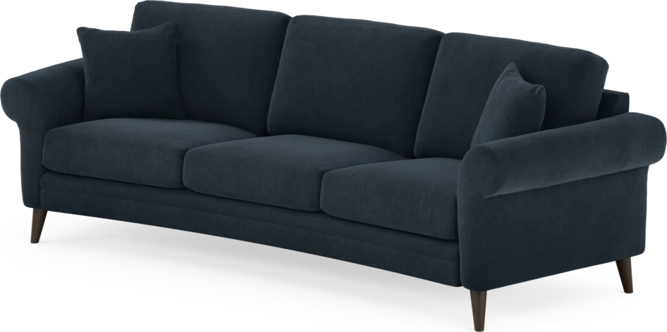 Eden - 3-sits soffa svängd - Blå