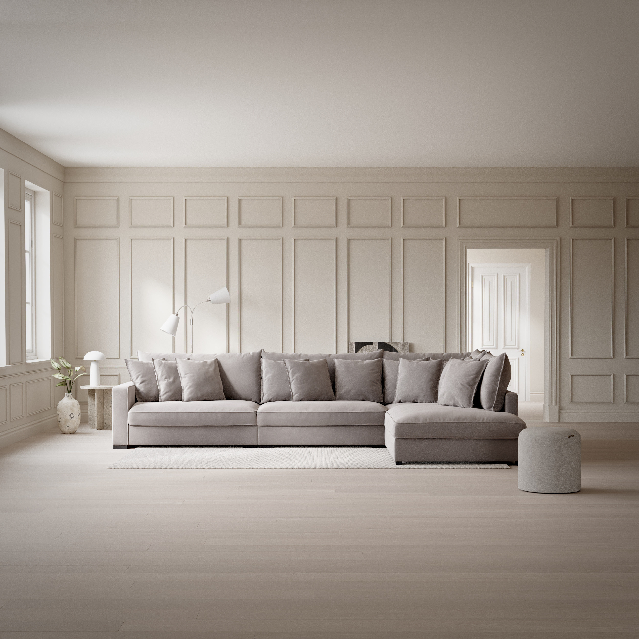 Rossi - 4-sits soffa med divan höger - inspiration