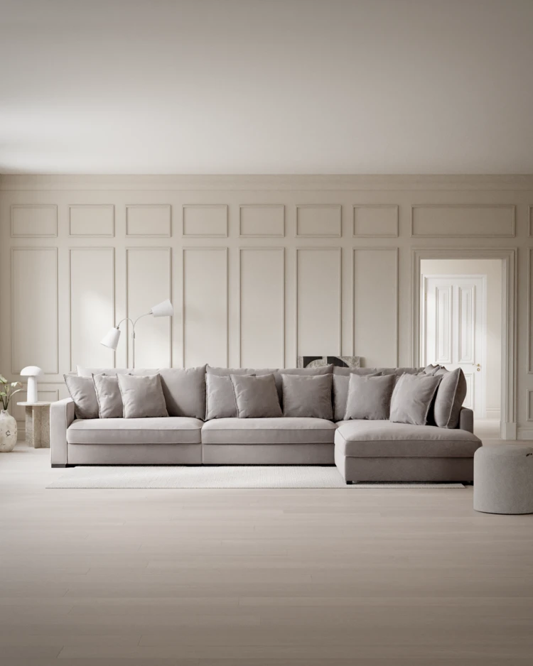 Rossi - 4-sits soffa med divan höger - inspiration