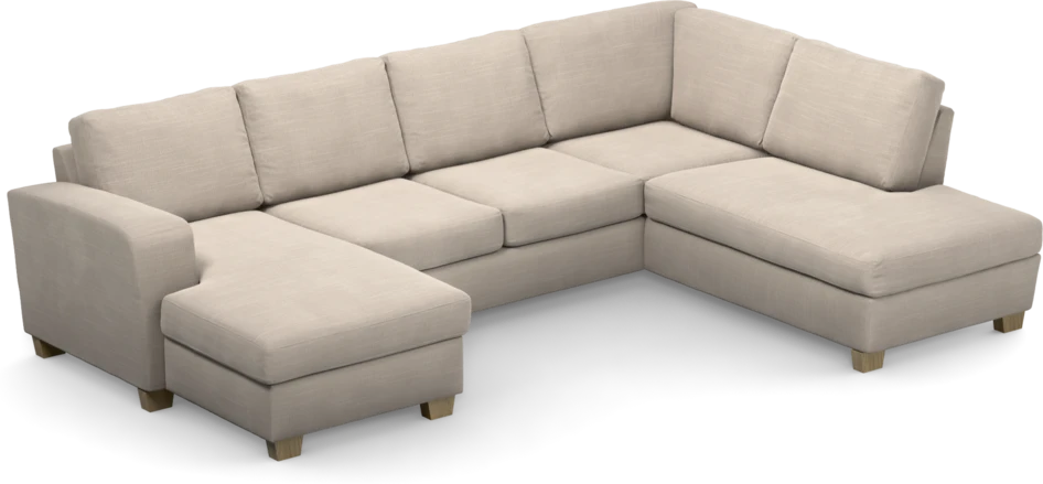 Friday - 3-sits soffa med schäslong vänster och divan höger - Beige