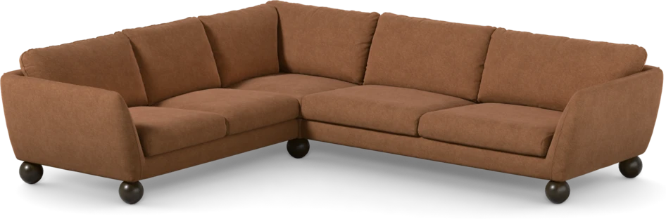 Madison Lux - Hörnsoffa 2+3-sits, hörn 1 - Orange