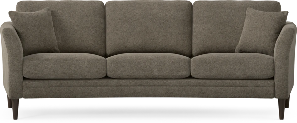 Eden - 3-sits soffa svängd - Brun