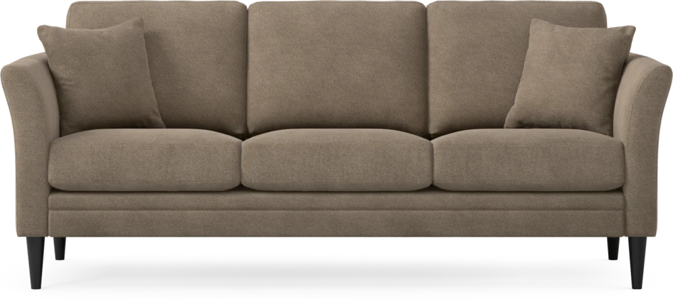 Eden - 3-sits soffa - Brun