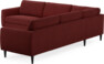Bridge - Hörnsoffa, 3+3-sits - Röd