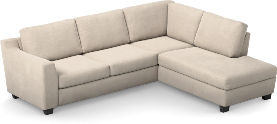 Friday - 2,5-sits soffa med divan höger - Beige