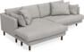 Harper - 4-sits med schäslong XL vänster - Vit