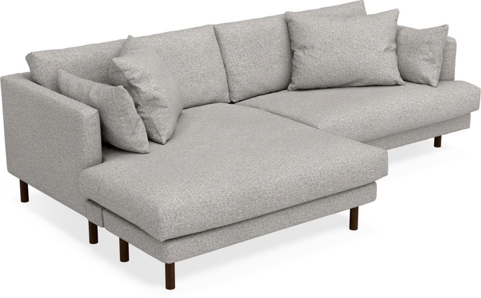 Harper - 4-sits med schäslong XL vänster - Vit