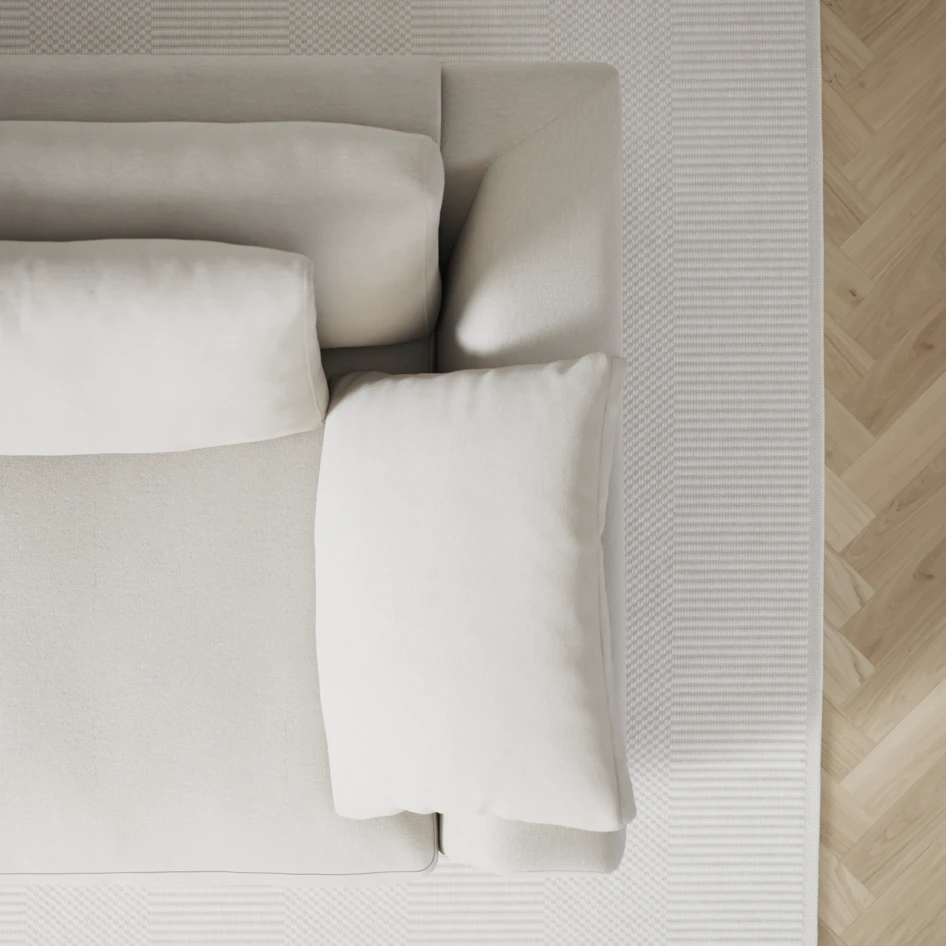 Amie - 4-sits soffa - Vit