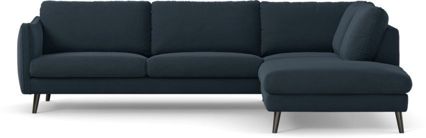 Madison Lux - 3-sits soffa med divan höger - Blå