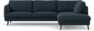 Madison Lux - 3-sits soffa med divan höger - Blå